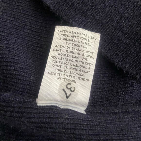 Hinge Women’s Wool Blend Blue Grey Knit Pullover Sweater Size S Cozycore - Picture 11 of 11